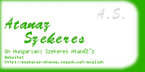 atanaz szekeres business card